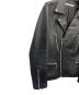 中古・古着 JOHN LAWRENCE SULLIVAN (ジョンローレンスサリバン) カウハイドレザーライダースジャケット ブラック サイズ:40：35000円