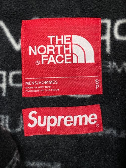 THE NORTH FACE（ザ ノース フェイス）THE NORTH FACE (ザ ノース フェイス) SUPREME (シュプリーム) Steep Tech Fleece Jacket ブラック サイズ:Sの古着・服飾アイテム