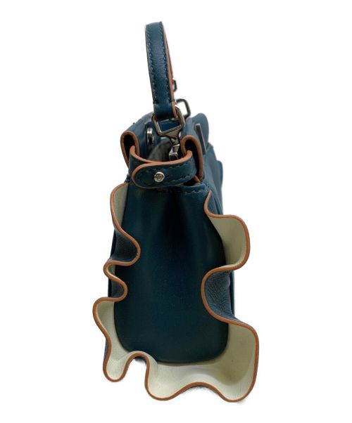 FENDI（フェンディ）FENDI (フェンディ) フリルミニバッグ ネイビーの古着・服飾アイテム