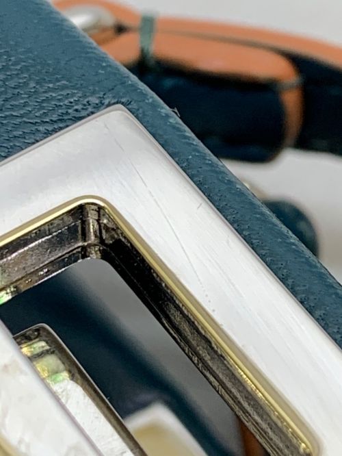 FENDI（フェンディ）FENDI (フェンディ) フリルミニバッグ ネイビーの古着・服飾アイテム