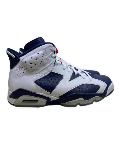 NIKE（ナイキ）NIKE (ナイキ)  AIR JORDAN 6 RETRO “OLYMPIC” ホワイト×ネイビー サイズ:ＵＫ　8の古着・服飾アイテム
