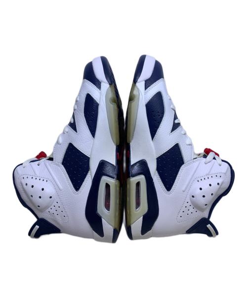 NIKE（ナイキ）NIKE (ナイキ)  AIR JORDAN 6 RETRO “OLYMPIC” ホワイト×ネイビー サイズ:ＵＫ　8の古着・服飾アイテム