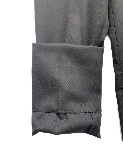 JOHN LAWRENCE SULLIVAN（ジョン ローレンス サリバン）JOHN LAWRENCE SULLIVAN (ジョンローレンスサリバン) Wool gabardine trench trousers ブラック サイズ:48の古着・服飾アイテム