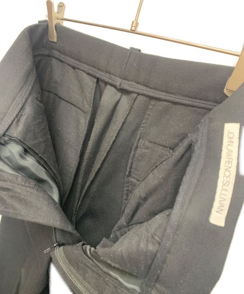 JOHN LAWRENCE SULLIVAN（ジョン ローレンス サリバン）JOHN LAWRENCE SULLIVAN (ジョンローレンスサリバン) Wool gabardine trench trousers ブラック サイズ:48の古着・服飾アイテム