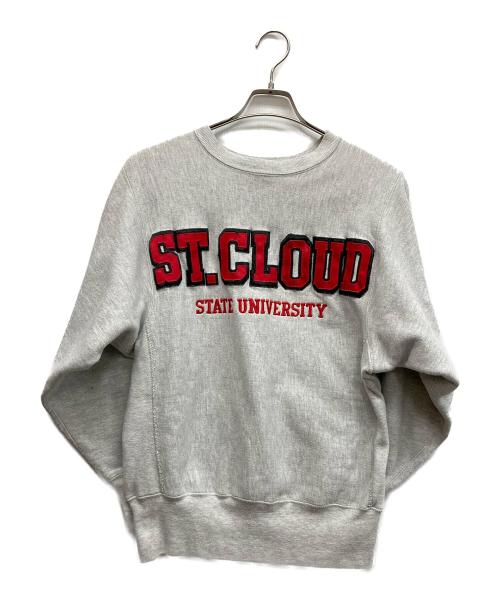 Champion REVERSE WEAVE（チャンピオン リバース ウィーブ）Champion REVERSE WEAVE (チャンピオン リバース ウィーブ) クルーネックスウェット グレー サイズ:Mの古着・服飾アイテム