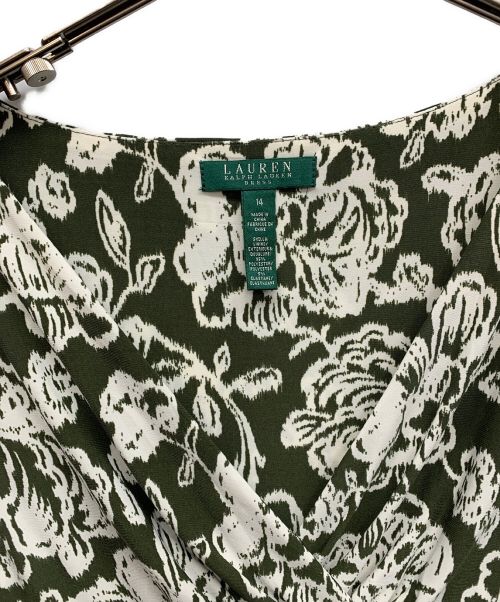 LAUREN RALPH LAUREN（ローレンラルフローレン）LAUREN RALPH LAUREN (ローレンラルフローレン) ワンピース オリーブ サイズ:XLの古着・服飾アイテム
