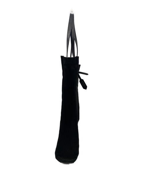 JIMMY CHOO（ジミーチュウ）JIMMY CHOO (ジミーチュウ) キャンバストートバッグ ブラックの古着・服飾アイテム