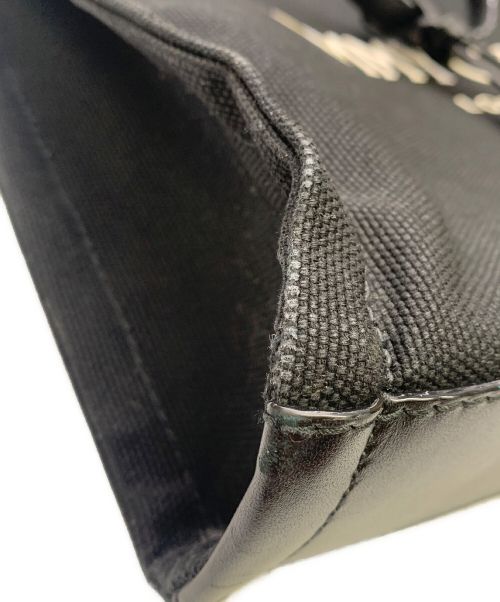 JIMMY CHOO（ジミーチュウ）JIMMY CHOO (ジミーチュウ) キャンバストートバッグ ブラックの古着・服飾アイテム