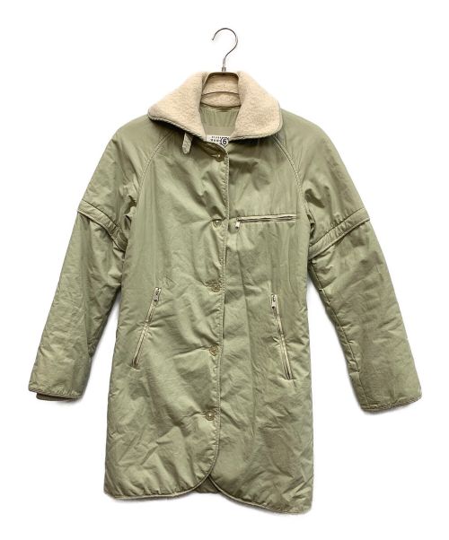 MARTIN MARGIELA（マルタン・マルジェラ）MARTIN MARGIELA (マルタン・マルジェラ) 襟ボア中綿ジャケット オリーブ サイズ:36の古着・服飾アイテム