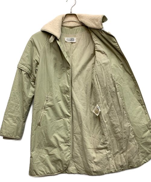 MARTIN MARGIELA（マルタン・マルジェラ）MARTIN MARGIELA (マルタン・マルジェラ) 襟ボア中綿ジャケット オリーブ サイズ:36の古着・服飾アイテム