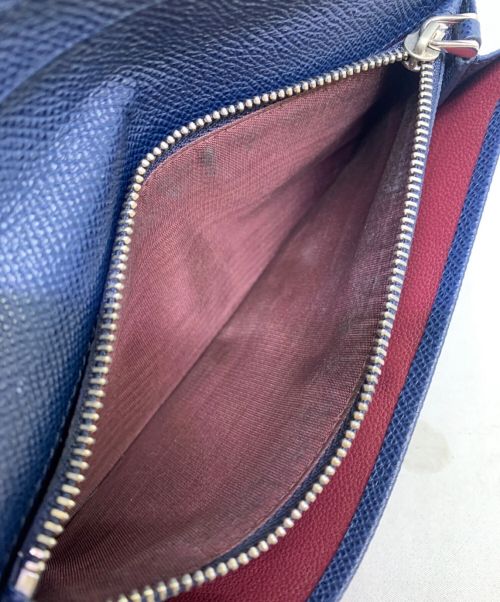 BVLGARI（ブルガリ）BVLGARI (ブルガリ) 長財布 ネイビーの古着・服飾アイテム