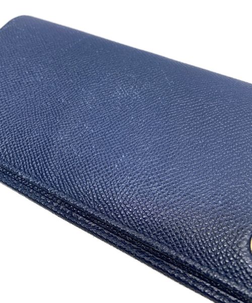 BVLGARI（ブルガリ）BVLGARI (ブルガリ) 長財布 ネイビーの古着・服飾アイテム