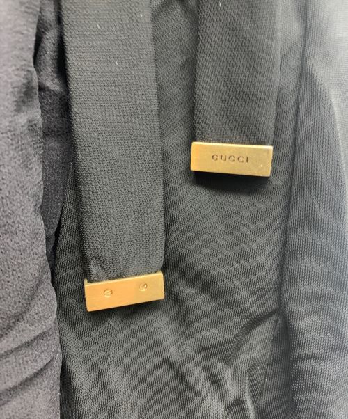 GUCCI（グッチ）GUCCI (グッチ) ウエストマークワンピース ブラック サイズ:ＸＳの古着・服飾アイテム