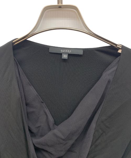 GUCCI（グッチ）GUCCI (グッチ) ウエストマークワンピース ブラック サイズ:ＸＳの古着・服飾アイテム
