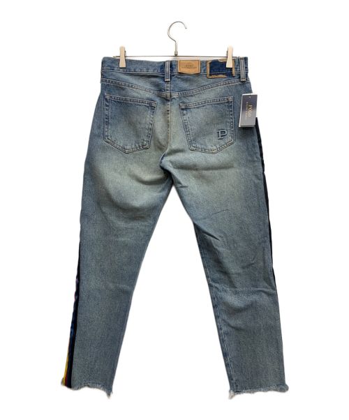 POLO RALPH LAUREN（ポロ・ラルフローレン）POLO RALPH LAUREN (ポロ・ラルフローレン) ライン入りデニムパンツ インディゴ サイズ:SIZE 27の古着・服飾アイテム
