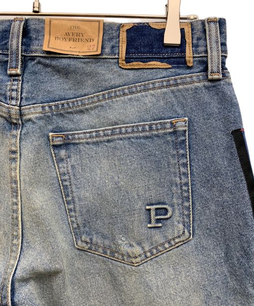 POLO RALPH LAUREN（ポロ・ラルフローレン）POLO RALPH LAUREN (ポロ・ラルフローレン) ライン入りデニムパンツ インディゴ サイズ:SIZE 27の古着・服飾アイテム