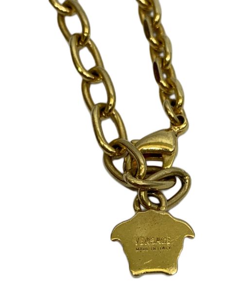 VERSACE（ヴェルサーチェ）VERSACE (ヴェルサーチ) グレカネックレス ゴールドの古着・服飾アイテム
