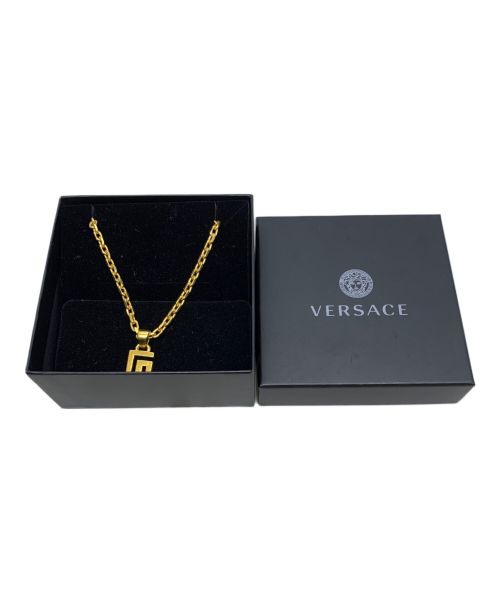 VERSACE（ヴェルサーチェ）VERSACE (ヴェルサーチ) グレカネックレス ゴールドの古着・服飾アイテム