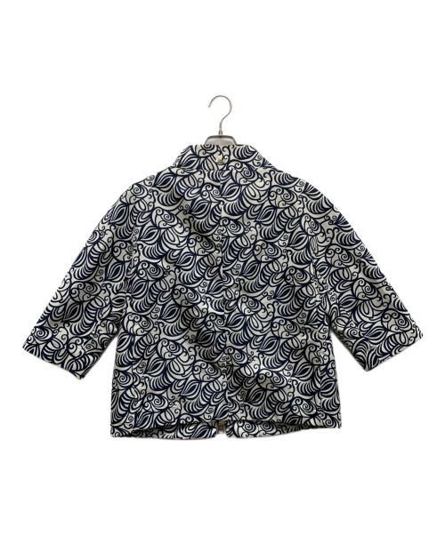 HERNO（ヘルノ）HERNO (ヘルノ) ジップアップブルゾン ホワイト×ネイビー サイズ:46の古着・服飾アイテム