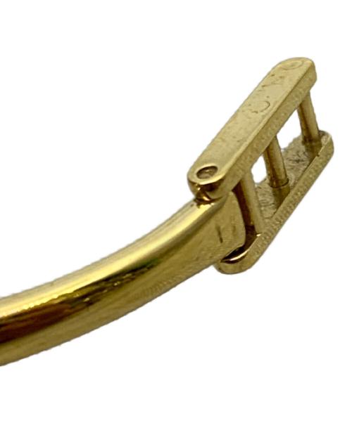 GUCCI（グッチ）GUCCI (グッチ) ブレスレットウォッチ ブラック×ゴールドの古着・服飾アイテム