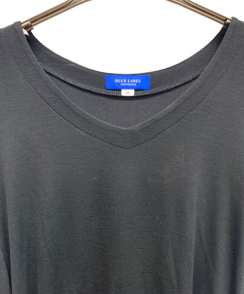 BLUE LABEL CRESTBRIDGE（ブルーレーベルクレストブリッジ）BLUE LABEL CRESTBRIDGE (ブルーレーベルクレストブリッジ) ワンピース ブラック×レッド サイズ:38の古着・服飾アイテム