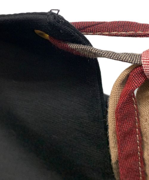 BLUE LABEL CRESTBRIDGE（ブルーレーベルクレストブリッジ）BLUE LABEL CRESTBRIDGE (ブルーレーベルクレストブリッジ) ノースリーブワンピース ブラック×レッド サイズ:SIZE 36の古着・服飾アイテム