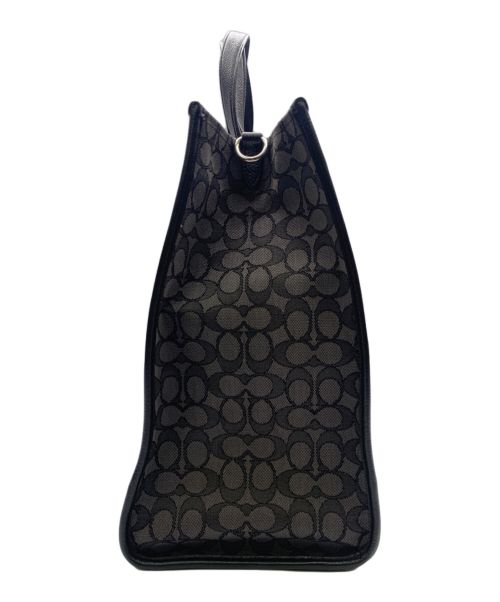 COACH（コーチ）COACH (コーチ) 2WAYトートバッグ グレー×ブラックの古着・服飾アイテム