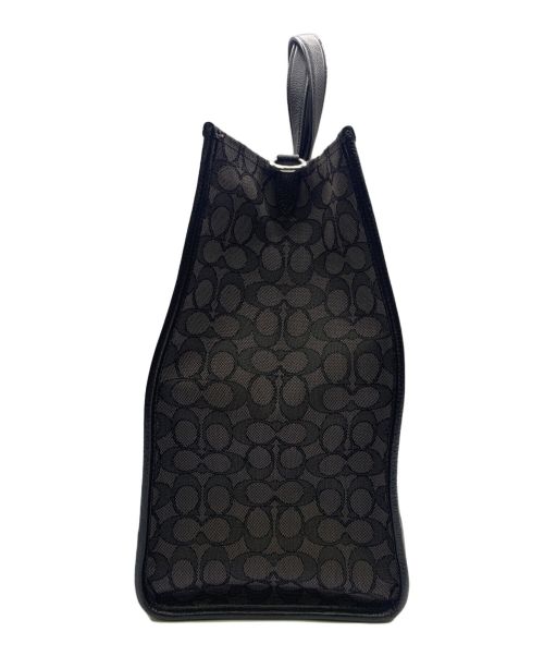 COACH（コーチ）COACH (コーチ) 2WAYトートバッグ グレー×ブラックの古着・服飾アイテム