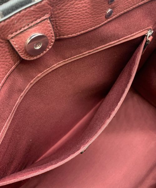 COACH（コーチ）COACH (コーチ) 2WAYトートバッグ グレー×ブラックの古着・服飾アイテム