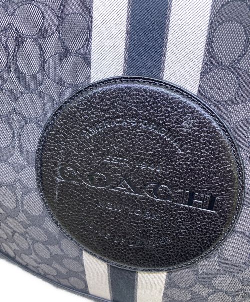 COACH（コーチ）COACH (コーチ) 2WAYトートバッグ グレー×ブラックの古着・服飾アイテム