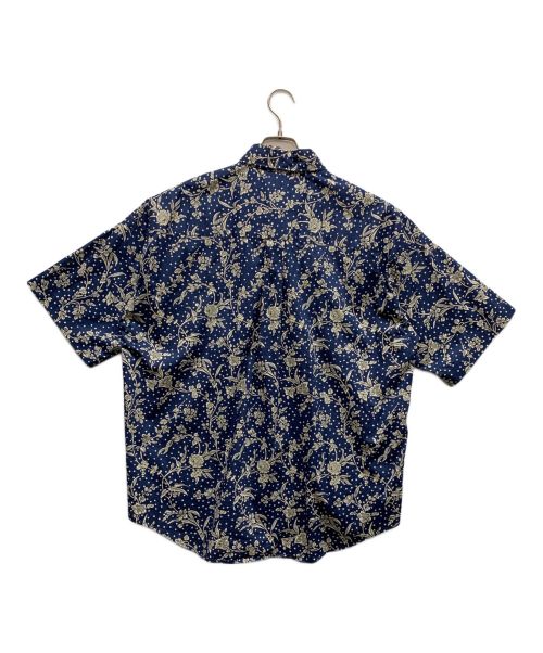 JOURNAL STANDARD TRISECT（ジャーナルスタンダード トライセクト）JOURNAL STANDARD TRISECT (ジャーナルスタンダード トライセクト) ファットシルエットボタンダウン S/Sシャツ ネイビー サイズ:Mの古着・服飾アイテム