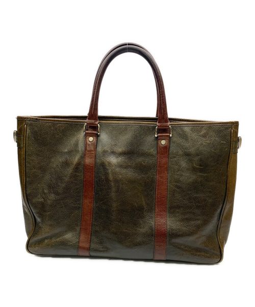 cocomeister（ココマイスター）cocomeister (ココマイスター) レザートートバッグ ブラウンの古着・服飾アイテム