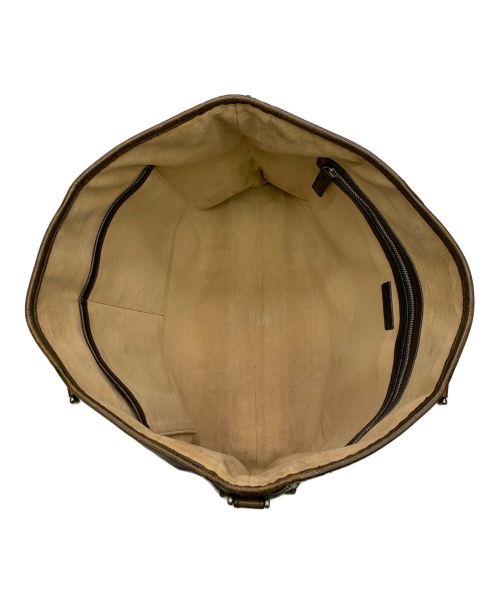 cocomeister（ココマイスター）cocomeister (ココマイスター) レザートートバッグ ブラウンの古着・服飾アイテム