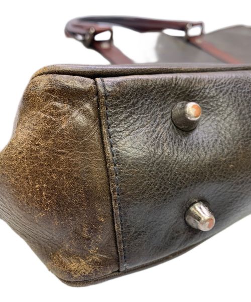 cocomeister（ココマイスター）cocomeister (ココマイスター) レザートートバッグ ブラウンの古着・服飾アイテム