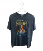 Hysteric Glamourヒステリックグラマー）の古着「Hysteric Glamour　WHISKY LABEL　刺繍Tシャツ」｜ブラック