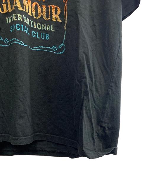 Hysteric Glamour（ヒステリックグラマー）Hysteric Glamour (ヒステリックグラマー) Hysteric Glamour　WHISKY LABEL　刺繍Tシャツ ブラック サイズ:Lの古着・服飾アイテム