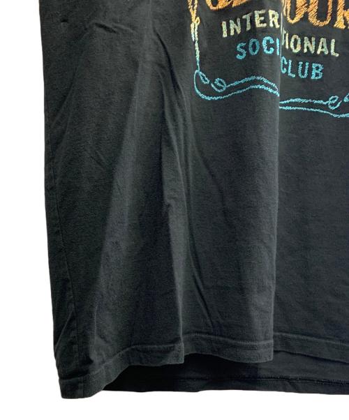 Hysteric Glamour（ヒステリックグラマー）Hysteric Glamour (ヒステリックグラマー) Hysteric Glamour　WHISKY LABEL　刺繍Tシャツ ブラック サイズ:Lの古着・服飾アイテム