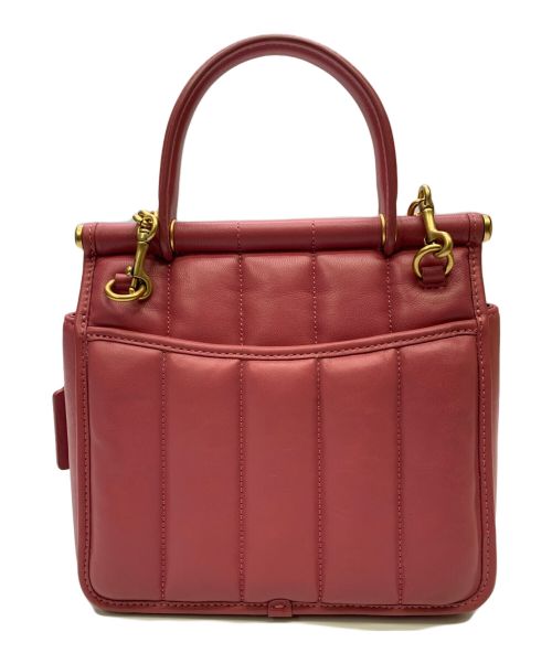 COACH（コーチ）COACH (コーチ) ウィリストップハンドル18　キルティング2WAYバッグ ピンクの古着・服飾アイテム
