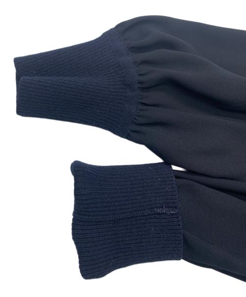 BLUE LABEL CRESTBRIDGE（ブルーレーベルクレストブリッジ）BLUE LABEL CRESTBRIDGE 美人百花 (ビジンヒャッカ) BLUE LABEL CRESTBRIDGE×美人百花　チェック×ジャカードニットワンピースチェックジャカードニットワンピース ネイビー×レッド サイズ:38の古着・服飾アイテム