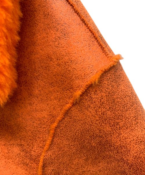 Jakke（ジャッキー）Jakke (ジャッキー) リバーシブルフェイクムートンジャケット オレンジ サイズ:SIZE 10の古着・服飾アイテム