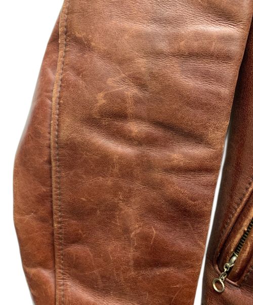 B-McCOY'S（ビーマッコイズ）B-McCOY'S (ビーマッコイズ) ライダースジャケット ブラウン サイズ:SIZE 34の古着・服飾アイテム