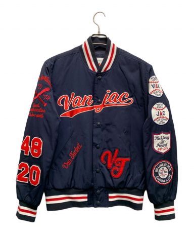 中古・古着通販】VAN (ヴァン) スタジャン ネイビー×レッド サイズ:L