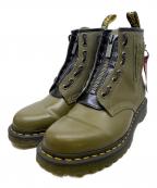 Dr.Martens×ALPHAドクターマーチン×アルファ）の古着「ロングブーツ」｜カーキ