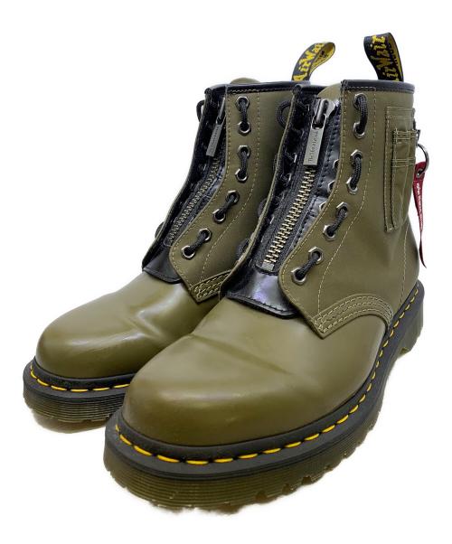 Dr.Martens（ドクターマーチン）Dr.Martens (ドクターマーチン) ALPHA (アルファ) ロングブーツ カーキ サイズ:UK　8の古着・服飾アイテム
