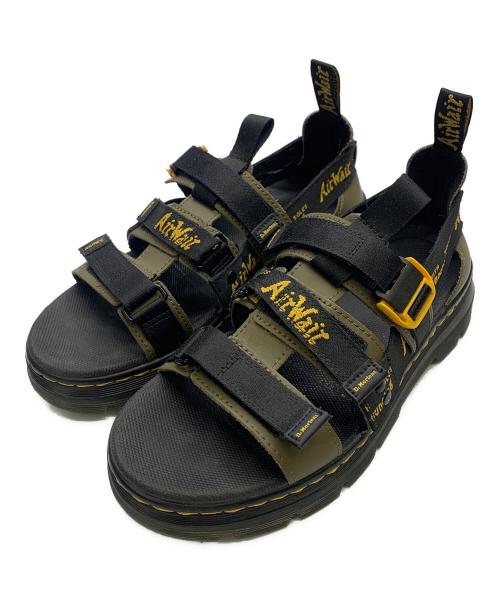 Dr.Martens（ドクターマーチン）Dr.Martens (ドクターマーチン) Dr.Martens サンダル ブラック×オリーブ サイズ:UK7の古着・服飾アイテム