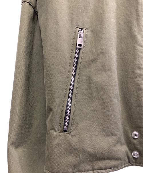DIESEL（ディーゼル）DIESEL (ディーゼル) DIESEL　シングルライダースジャケット カーキ サイズ:XLの古着・服飾アイテム