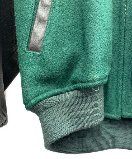 CHAPS RALPH LAUREN（チャップス ラルフローレン）CHAPS RALPH LAUREN (チャップス ラルフローレン) CHAPS RALPH LAUREN　レザー切替ウールジャケット グリーン サイズ:Lの古着・服飾アイテム