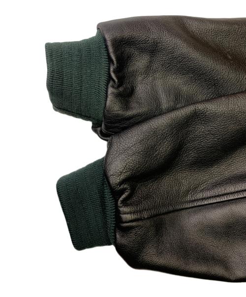 CHAPS RALPH LAUREN（チャップス ラルフローレン）CHAPS RALPH LAUREN (チャップス ラルフローレン) CHAPS RALPH LAUREN　レザー切替ウールジャケット グリーン サイズ:Lの古着・服飾アイテム