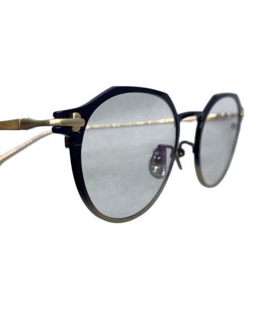 taylor with respect（テイラーウィズリスペクト）taylor with respect (テイラーウィズリスペクト) アイウェア ネイビー×シャンパンゴールドの古着・服飾アイテム