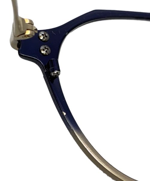 taylor with respect（テイラーウィズリスペクト）taylor with respect (テイラーウィズリスペクト) アイウェア ネイビー×シャンパンゴールドの古着・服飾アイテム